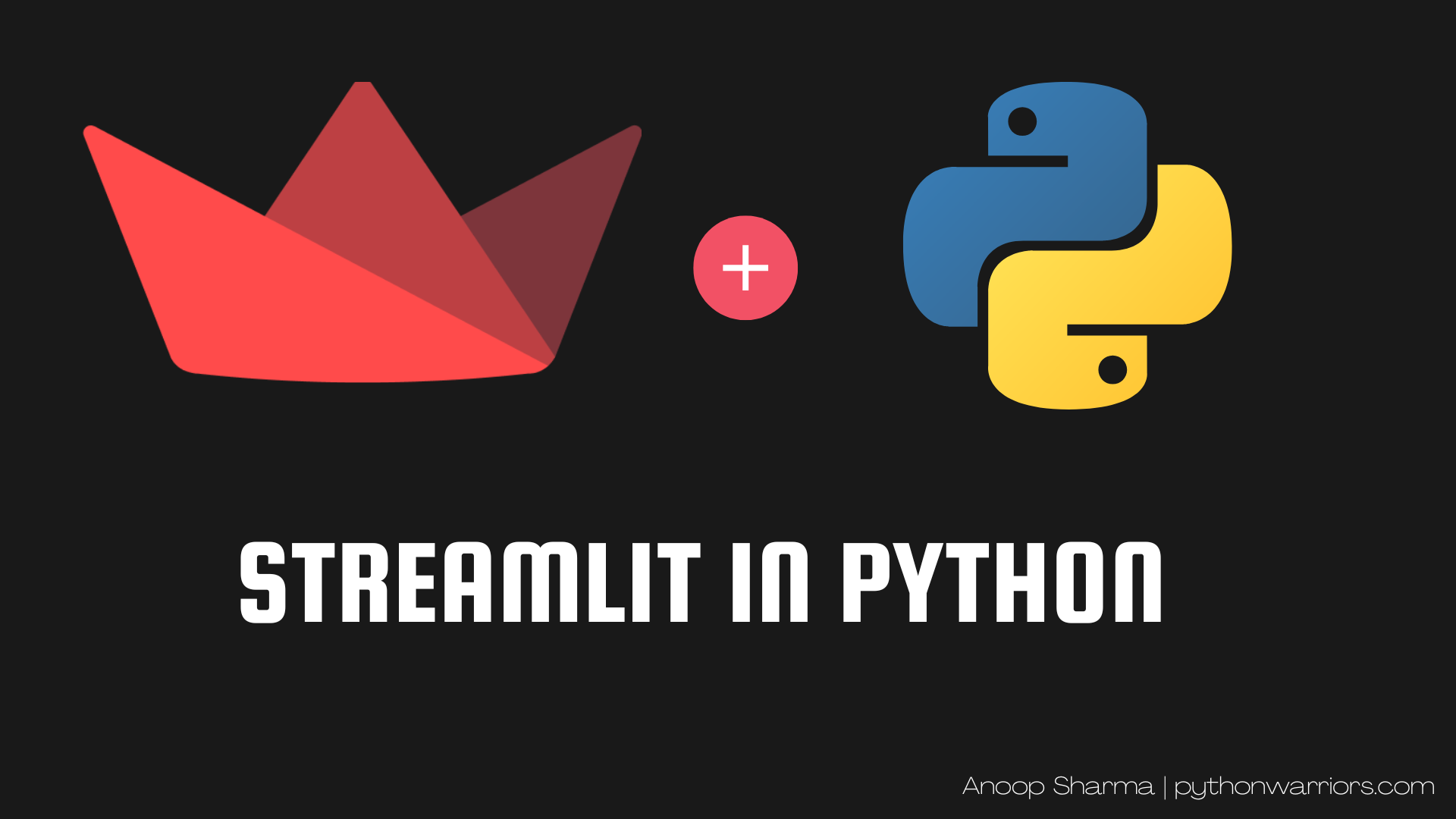 How to use Streamlit in Python - Python Warriors